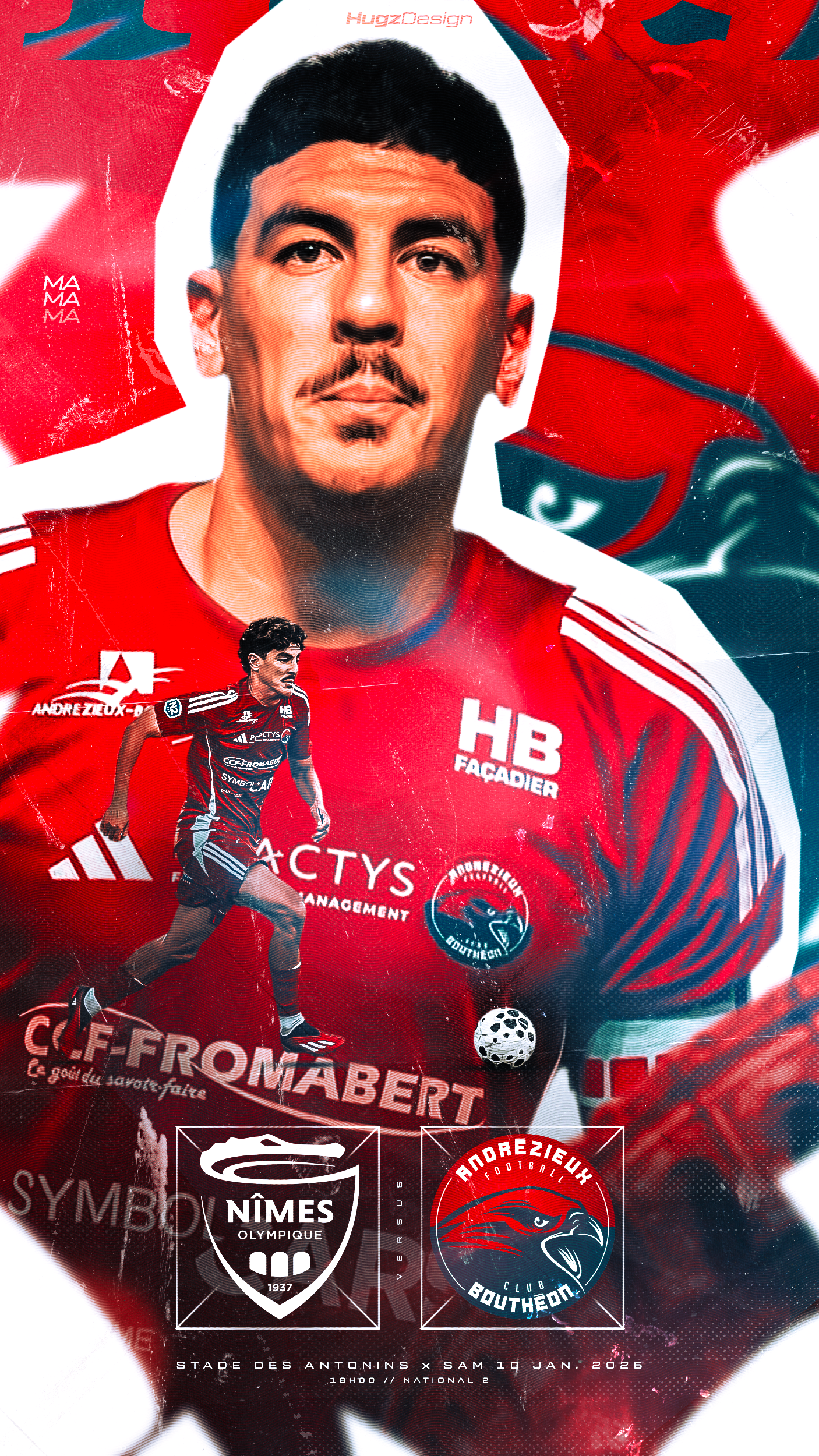 Création visuelle Malik Abdelmoula - identité sportive